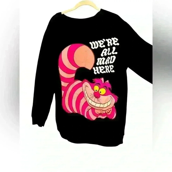Disney Tops - Disney Cheshire Cat women’s sweatshirt size Large